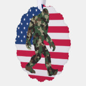 Camouflage Bigfoot Sasquatch Ornament Karte (Links)