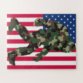 Camouflage Bigfoot Sasquatch Puzzle (Horizontal)