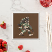 Camouflage Bigfoot Sasquatch Serviette (Beispiel)