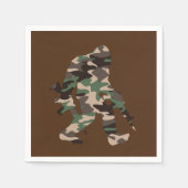Camouflage Bigfoot Sasquatch Serviette (Vorderseite)
