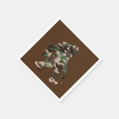 Camouflage Bigfoot Sasquatch Serviette (Ecke)