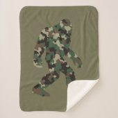 Camouflage Bigfoot Sasquatch Sherpadecke (Vorderseite)