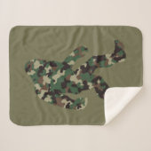 Camouflage Bigfoot Sasquatch Sherpadecke (Vorderseite (Horizontal))