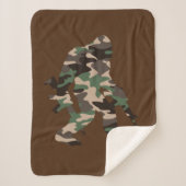 Camouflage Bigfoot Sasquatch Sherpadecke (Vorderseite)