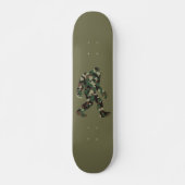 Camouflage Bigfoot Sasquatch Skateboard (Vorne)