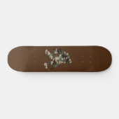 Camouflage Bigfoot Sasquatch Skateboard (Horizontal)