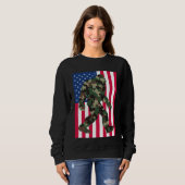 Camouflage Bigfoot Sasquatch Sweatshirt (Vorne ganz)