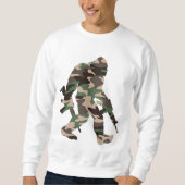 Camouflage Bigfoot Sasquatch Sweatshirt (Vorderseite)