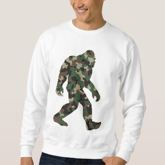 Camouflage Bigfoot Sasquatch Sweatshirt (Vorderseite)