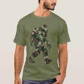 Camouflage Bigfoot Sasquatch T-Shirt (Vorderseite)