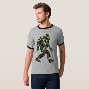 Camouflage Bigfoot Sasquatch T-Shirt