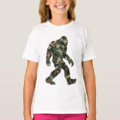 Camouflage Bigfoot Sasquatch T-Shirt (Vorderseite)