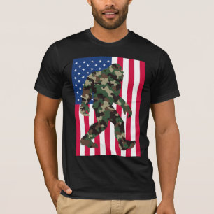 Camouflage Bigfoot Sasquatch T-Shirt