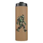 Camouflage Bigfoot Sasquatch Thermosbecher (Vorderseite)