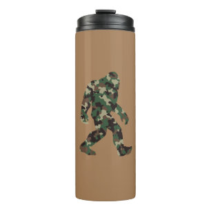 Camouflage Bigfoot Sasquatch Thermosbecher