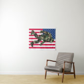 Camouflage Bigfoot Sasquatch Wandteppich (Beispiel (Horizontal))