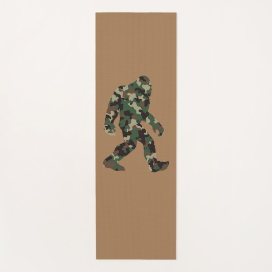 Camouflage Bigfoot Sasquatch Yogamatte (Vorderseite)