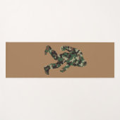 Camouflage Bigfoot Sasquatch Yogamatte (Vorderseite (Horizontal))