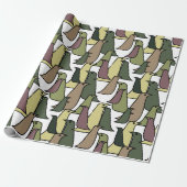 Camouflage Birds Geschenkpapier (Ungerollt)