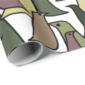 Camouflage Birds Geschenkpapier (Rolleneckpunkt)