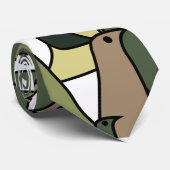 Camouflage Birds Krawatte (Gerollt)