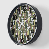 Camouflage Birds Uhr (Winkel)