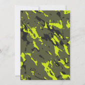Camouflage Birthday Invite Einladung (Rückseite)
