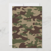 Camouflage Birthday Invite Einladung (Rückseite)