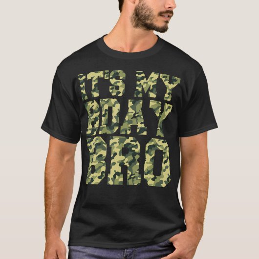 Camouflage Birthday Militär Soldier Bday Celebrat T-Shirt (Vorderseite)