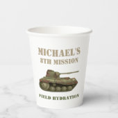 Camouflage Birthday Party Papier Cup Pappbecher (Rückseite)