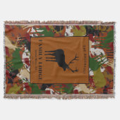 Camouflage Black Brown Green Personalized Decke (Vorderseite)