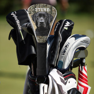 Camouflage Black Lab Hunde Tierbezeichnung Golf Headcover