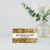 Camouflage-Blätter Visitenkarte (Stehend Vorderseite)