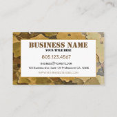 Camouflage-Blätter Visitenkarte (Rückseite)