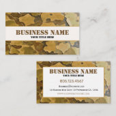 Camouflage-Blätter Visitenkarte (Vorne/Hinten)