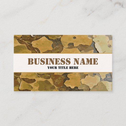 Camouflage-Blätter Visitenkarte (Vorderseite)