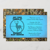 Camouflage-Blau - Baby-Jungen-Duschen-Einladungen Einladung (Vorne/Hinten)