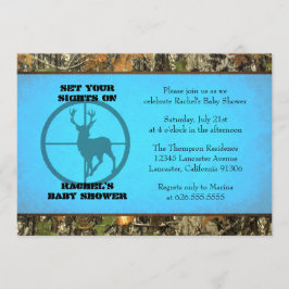 Camouflage-Blau - Baby-Jungen-Duschen-Einladungen Einladung