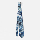 Camouflage Blauer Hals Krawatte (Rückseite)