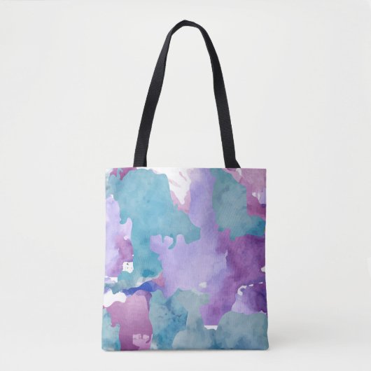 Camouflage Blue Abstrakt Tasche (Vorderseite)