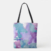 Camouflage Blue Abstrakt Tasche (Rückseite)