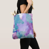 Camouflage Blue Abstrakt Tasche (Von Nahem)