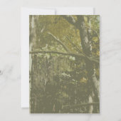 Camouflage & Blue Baby Dusche Einladung (Rückseite)