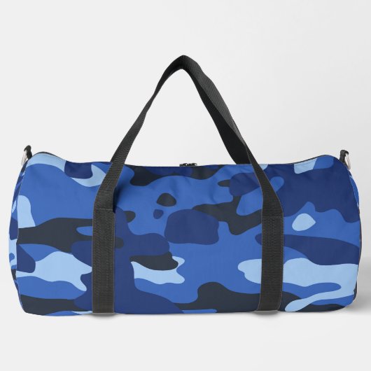 Camouflage Blue Camouflage Army Pattern Duffle Bag (Vorderseite)