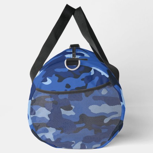 Camouflage Blue Camouflage Army Pattern Duffle Bag (Rechts)