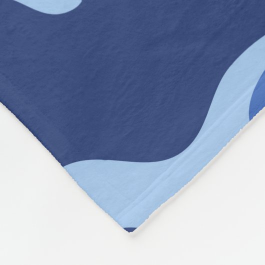 Camouflage Blue Camouflage Army Pattern Fleecedecke (Ecke)