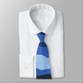 Camouflage Blue Camouflage Army Pattern Krawatte (Gebunden)