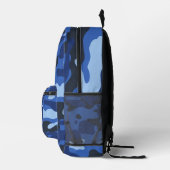 Camouflage Blue Camouflage Army Pattern Monogram B Bedruckter Rucksack (Rechts)