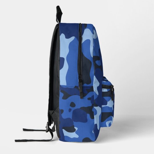 Camouflage Blue Camouflage Army Pattern Monogram B Bedruckter Rucksack (Links)