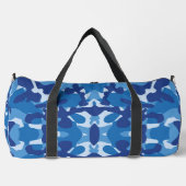 Camouflage Blue Camouflage Army Pattern Monogram Duffle Bag (Vorderseite)